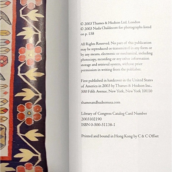 Dhurries: History, Technique, Pattern, Identification (2003 Hardcover) VG+ Fine - Picture 3 of 5